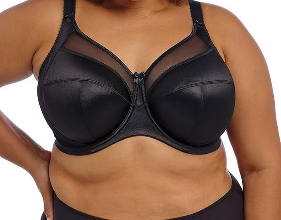 Goddess Keira Banded Underwire Bra Black