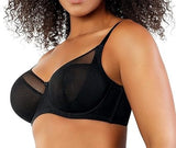 Parfait Paige  Wired Unlined Lace Bra Black