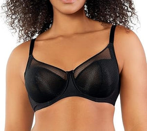 Parfait Paige  Wired Unlined Lace Bra Black