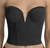 Dominique Valerie V-Wire Backless Strapless Bra Black, Nude/Mocha