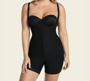 Firm Compression Boy short Body Shaper with Butt Lifter (Front Hook-And-Eye Closure)