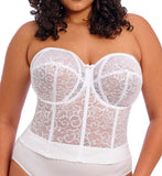 Goddess Lace Bridal Lace Bustier Black, White