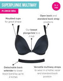 Curvy Kate Super Plunge  Bra Black