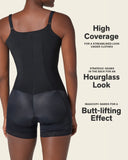 Firm Compression Boy short Body Shaper with Butt Lifter (Front Hook-And-Eye Closure)